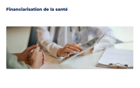  Communiqués de presse - Financiarisation de la santé