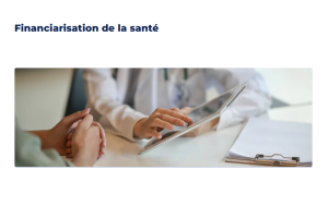  Communiqués de presse - Financiarisation de la santé