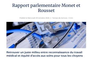 Rapport parlementaire Monet et Rousset 